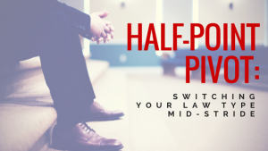 Seated person with "Half-Point Pivot" headline